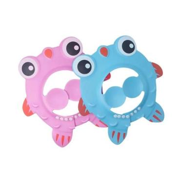 Imagem de Touca De Banho Infantil Com Proteção Para Olhos E Ouvidos, Leve, Estil