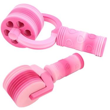 Imagem de Rolo de arte de diamante, ferramentas de alisador de rolo de pintura de diamante 5D, pacote com 2 ferramentas essenciais de bricolage para prensagem de tinta para pintura de strass acessórios (rosa