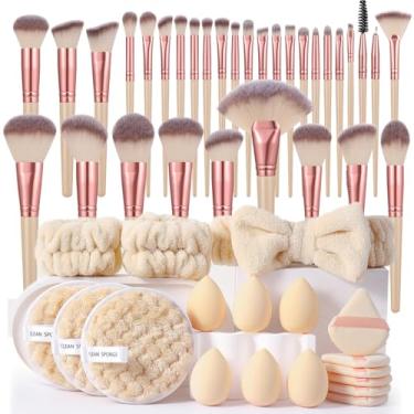 Imagem de Pincéis de maquiagem, kit de maquiagem multifuncional com 37 pincéis de maquiagem, conjunto de pincéis de maquiagem (conjunto de 37 peças)