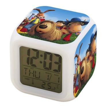 Imagem de Despertador digital LED Doogals Square 8x8x8cm ABS