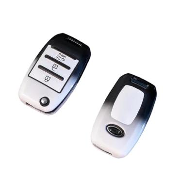 Imagem de Moda TPU Caso Chave Do Carro Bolsa Shell Compatível com Kia RIO 3 K2 K3 K4 K5 Sportege Picanto Optima Soul Ceed Sorento Forte Stinger Acessório(Style 1)