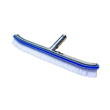 Imagem de Escova de Piscina 18 polegadas Parede Alumínio Ferramentas Limpeza com Dorso e Cabo Reforçado Cabelo Reto Alta Densidade para Eficiente
