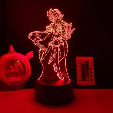 Imagem de Luz noturna LED 3D Plants vs Zombies Barbatos que mudam de cor