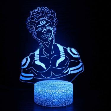 Imagem de Luz noturna LED 3D Jujutsus Kaisens Ryomens Sukunas Color Ch