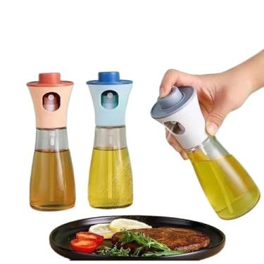 Imagem de Spray Pulverizador Vidro Inox Borrifador Azeite De Cozinha Galheteiro (Azul-Unidade)
