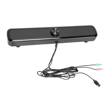 Imagem de Generic Alto-falantes de Computador, Som Estéreo 3D Com Luzes LED de Respiração e Design Antiderrapante, Barra de Som USB e Auxiliar de 3,5 Mm para PC para Jogos Em Monitores de Laptop