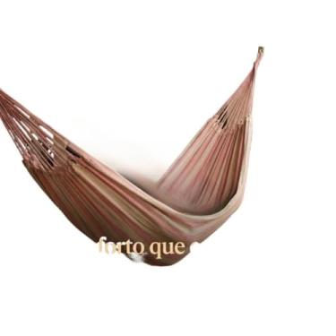 Imagem de Rede de Descanso Casal Listrada Gigante Modelo 3,90 x 1,50m(Rosa Bebe com Bege)