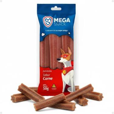 Imagem de Petisco Mega Snack Para Cães Estrelinha Sabor Carne 50g