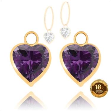 Imagem de Pingentes Ouro 18k Coração 6mm Para Brincos - Sofistgold Joias, Ametis