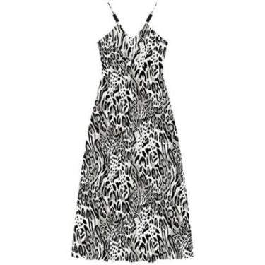Imagem de Vestido Frente Única Estampado Em Viscose-Feminino