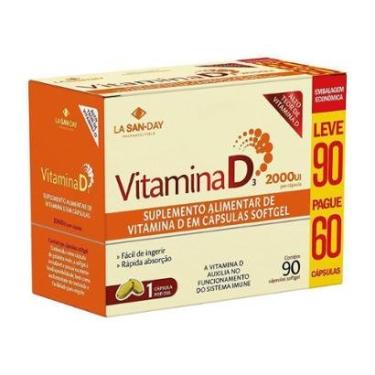 Imagem de Vitamina D3 2.000ui - 90 Cápsulas - La San Day-Unissex