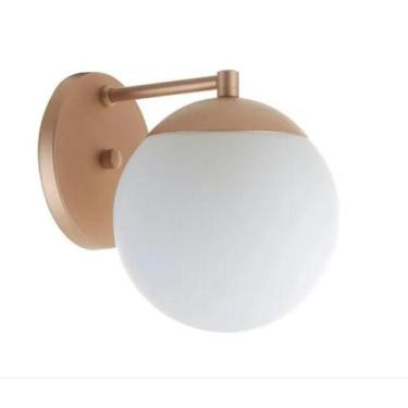 Imagem de Kit 2 Arandela Bola/Globo Jabuticaba Cabeceira Vidro - Bela Home, Cham