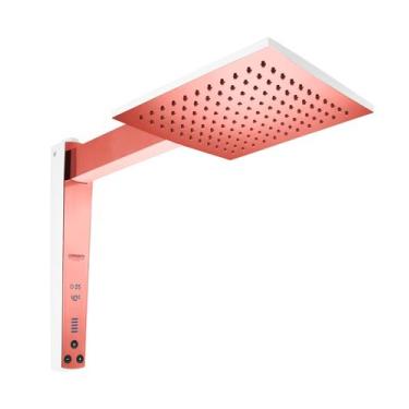 Imagem de Chuveiro Acqua Century Branco 127v  Dourado, Rosa, 110V