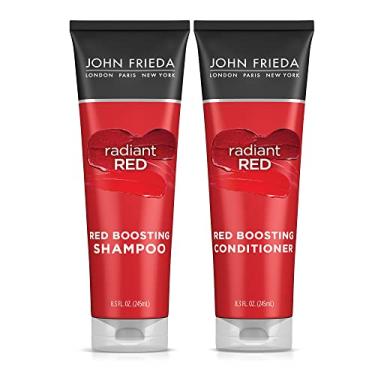 Imagem de John Frieda Conjunto De Shampoo E Condicionador Radiant Red, Intensificador, Ajuda A Realçar Os Tons, Com Romã Vitamina