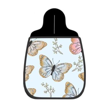 Imagem de Lixeira De Carro Organizador Lixinhocar Borboletas Delicadas Fundo Azul