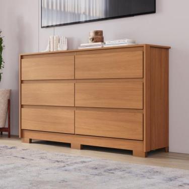 Imagem de Cômoda 6 Gavetas Layla Casa 812, Cinamomo