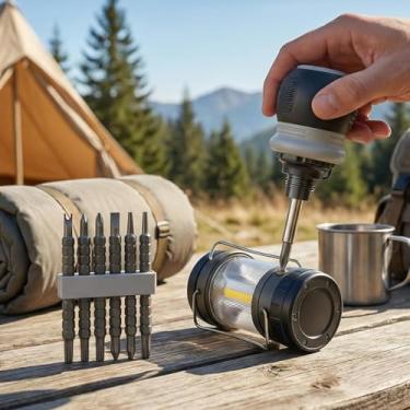 Imagem de Conjunto de chaves de fenda catraca 18 em 1: kit de ferramentas de precisão magnética mini para reparo de telefone, laptop, relógio e eletrônicos