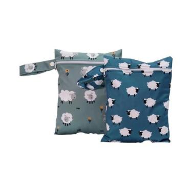 Imagem de Mini Bolsa De Fraldas Para Bebê Impermeável Reutilizável Lavável Elinf