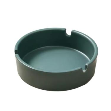 Imagem de x3anggyt5 Cinzeiros de cigarros 10 peças cinzeiro colorido para hotel, hotel, café, casa, restaurante, bar, imitação de porcelana, plástico, cinzeiro, cinzeiro exterior (verde escuro)