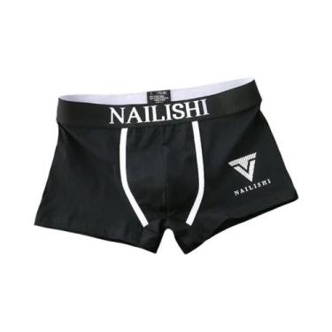 Imagem de Boxers Masculinos De Algodão Respirável, Shorts De Moda Com Estampa De
