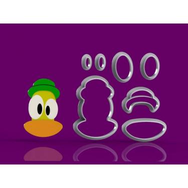 Imagem de Cortador Pocoyo - Pato Modular Tamanho 5 Cm