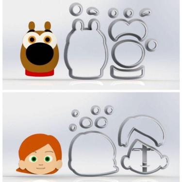 Imagem de Cortador Kit Lele e Linguiça Modulares Tamanho 5cm