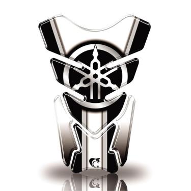 Imagem de Protetor De Tanque Adesivo Moto Factor Fazer Yamaha Diapazão Branco