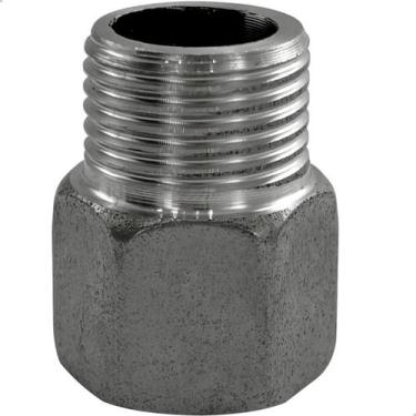 Imagem de Prolongador Extensor Aumento ½ Curto 14mm Aço Inox 304 Rosca BSP Conex