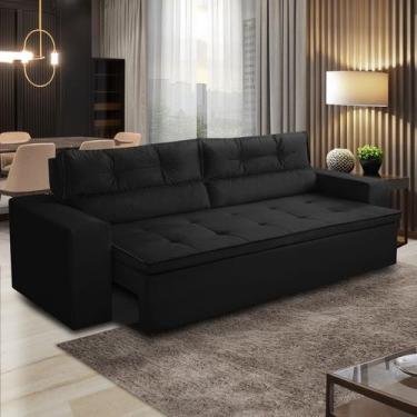 Imagem de Sofá Retrátil e Reclinável 3 lugares com Molas 2,00m Vanessa Suede Rov