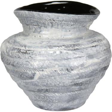 Imagem de VASO DECORATIVO ENFEITE CASA HOME&CO CERÂMICA 20x25x25cm BRANCO