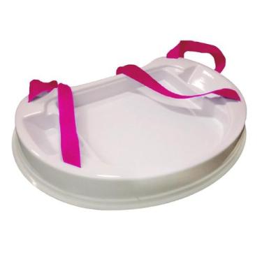 Imagem de Bandeja Degustação Média Alça Na Cor Rosa - Balcão E Bandeja