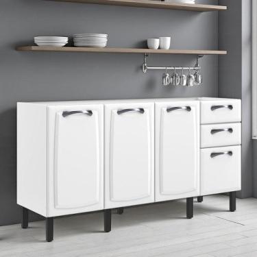 Imagem de Balcão Cozinha em Aço 4 Portas 2 Gavetas 160cm sem Tampo New Premium I