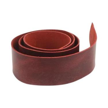 Imagem de Cinto De Couro Genuíno De Vaca De 2mm De Espessura Feito À Mão Com Alç