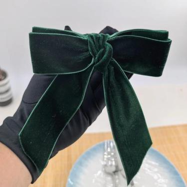 Imagem de Elegantes Anéis De Guardanapo Verdes Em Formato De Laço, 6 Peças, Para