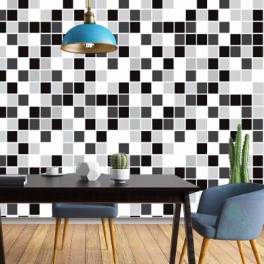 Imagem de Papel de Parede Adesivo Autocolante Decorativo Pastilha Mosaico 5 METR