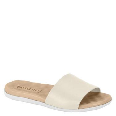 Imagem de Chinelo Sandália Slide Beira Rio Conforto Promoção 8360.303, Branco of