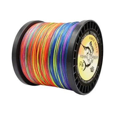 Imagem de Linha De Pesca Trançada Multicolorida X9 1000M, 9 Fios PE, Forte Para 