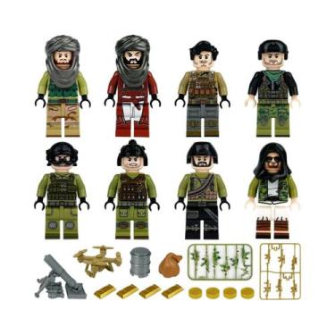 Imagem de Brinquedos De Blocos De Montar Em Forma De Bonecos Humanoides Miniatur