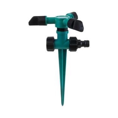 Imagem de Aspersor De Gramado Rotativo 360 Graus Com 4 Cabeçotes Automáticos De 