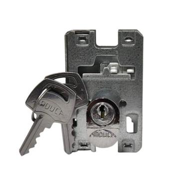 Imagem de Fechadura Arouca para Porta de Vidro com Cilindro Oval e Pino em Inox