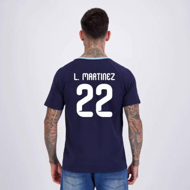 Imagem de Camisa Argentina Ribbon  22 L. Martinez Masculina-Masculino