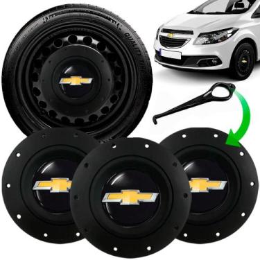 Imagem de Jogo Calota Central Gm Onix Corsa Celta Aro 13 14 15 Amarok - GFM