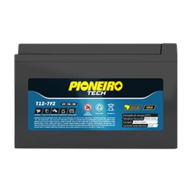 Imagem de Bateria estacionaria p/ alarme e nobreak 12v 7a 20h ups t12-7f2 - PION