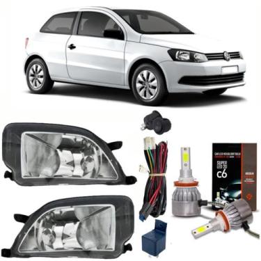 Imagem de Kit farol milha volkswagen gol g6 2012 13 2014 15 2016 + led - BIBAS