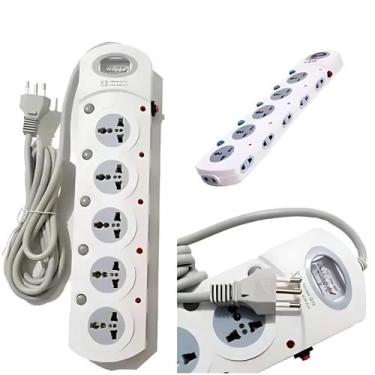 Imagem de Regua Extensao Filtro De Linha 16 Tomadas 10a 20a 3000w 3mts - Generic