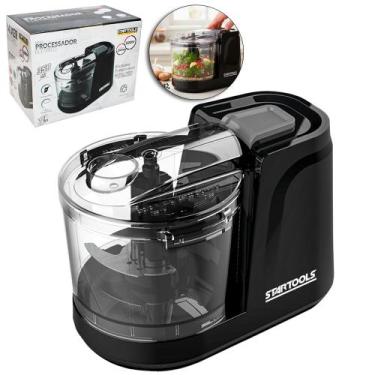 Imagem de Mini processador de alimentos eletrico 220v 200w 350ml com 2 laminas d