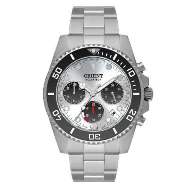 Imagem de Relógio de Pulso Masculino Solartech Orient Cor Prata MBSSC271 B1SX Co