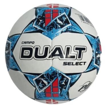 Imagem de Bola Futebol de Campo Dualt Select Costurada a mão PU, Azul