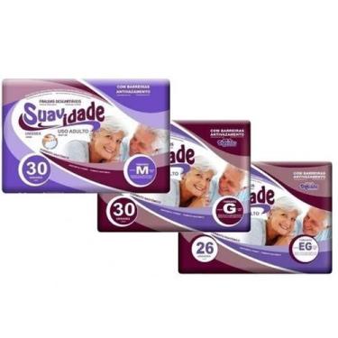 Imagem de Fraldas Geriátricas Suavidade M G Xg Tamanho Médio - diguinho