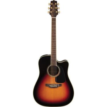 Imagem de Violão takamine aço gd51ce bsb tampo sólido amp tp4td